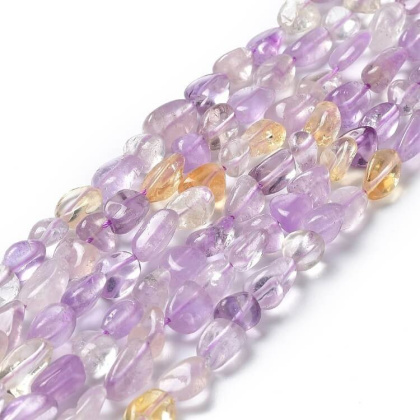 Ametrine smooth nugget 7-14 mm strand