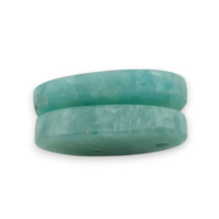 Amazonite pair of cabochons with hole 19x11 mm no. P921
