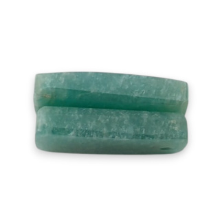 Amazonite pair of cabochons with hole 19x12 mm no. P935