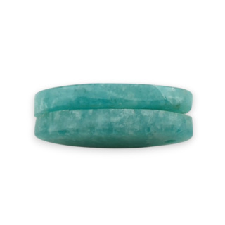 Amazonite pair of cabochons with hole 23x12 mm no. P916
