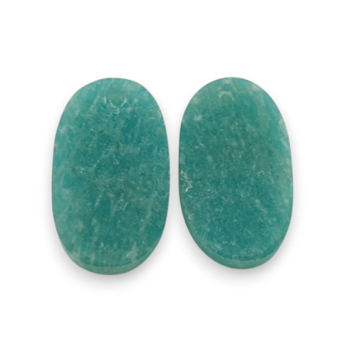Amazonite pair of cabochons with hole 23x13 mm no P941 Amazonite pair of cabochons with hole 23x13 mm no P941