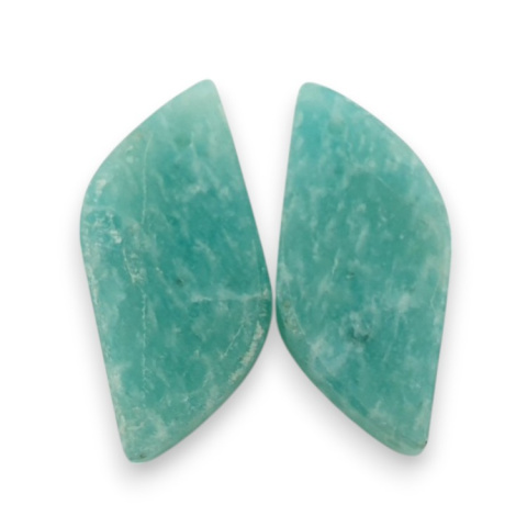 Amazonite pair of cabochons with hole 25x11 mm no. P930 Amazonite pair of cabochons with hole 25x11 mm no. P930