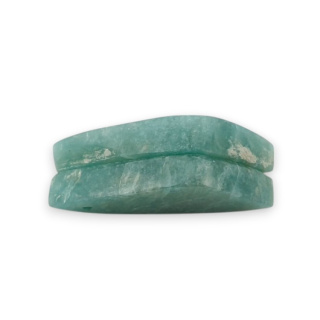 Amazonite pair of cabochons with hole 25x11 mm no. P938