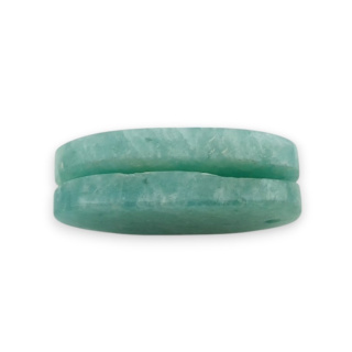 Amazonite pair of cabochons with hole 27x13 mm no. P920