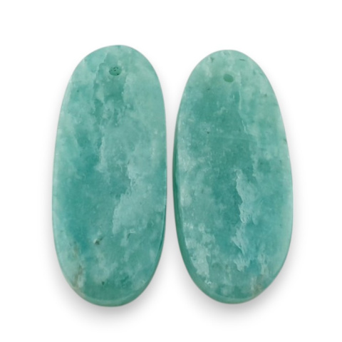 Amazonite pair of cabochons with hole 29x12 mm no. P925 Amazonite pair of cabochons with hole 29x12 mm no. P925