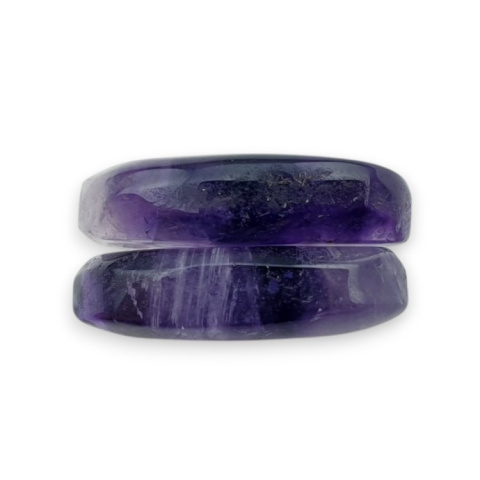 Amethyst pair of cabochons with hole 17x12 mm no R99 Amethyst pair of cabochons with hole 17x12 mm no R99
