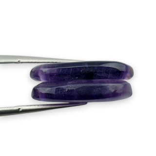 Ametyst para kaboszonów z dziurką 20x10 mm nr R104