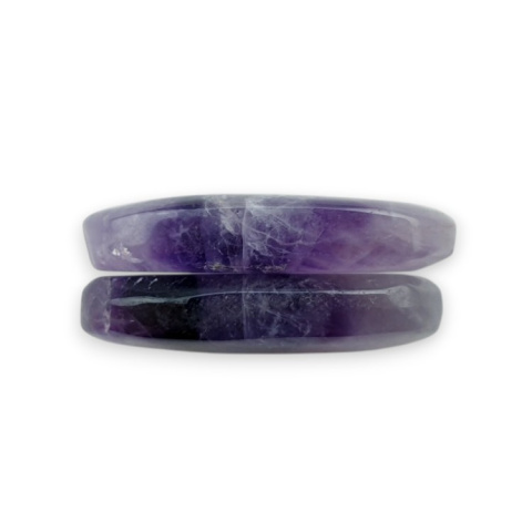 Amethyst pair of cabochons with hole 22x12 mm no R103 Amethyst pair of cabochons with hole 22x12 mm no R103