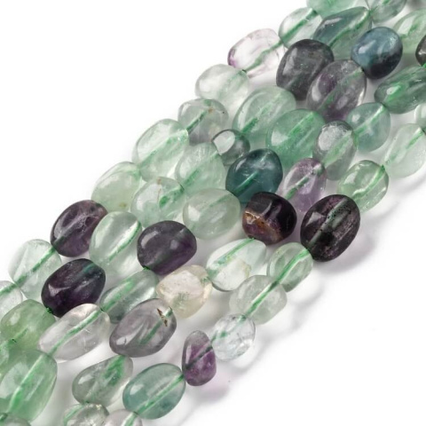 Fluorite smooth nugget 7-12 mm strand Fluorite smooth nugget 7-12 mm strand