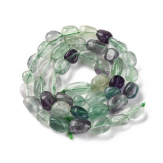 Fluorite smooth nugget 7-12 mm strand
