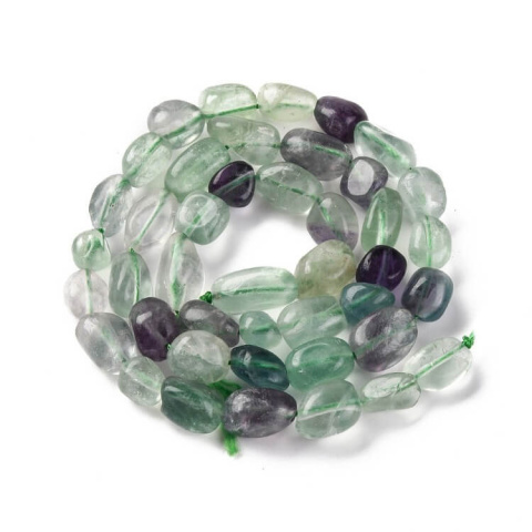 Fluorite smooth nugget 7-12 mm strand Fluorite smooth nugget 7-12 mm strand