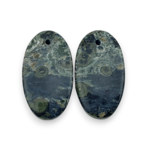 Jasper cambaba pair of cabochons with hole 22x12 mm no. P988 Jasper cambaba pair of cabochons with hole 22x12 mm no. P988