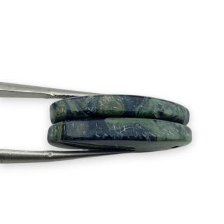 Jasper cambaba pair of cabochons with hole 23x13 mm no P998