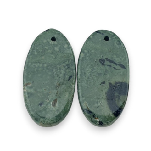 Jasper cambaba pair of cabochons with hole 24x13 mm no. P974 Jasper cambaba pair of cabochons with hole 24x13 mm no. P974