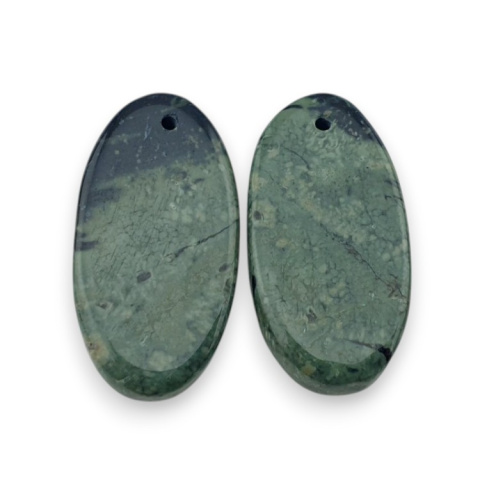 Jasper cambaba pair of cabochons with hole 24x13 mm no P990 Jasper cambaba pair of cabochons with hole 24x13 mm no P990