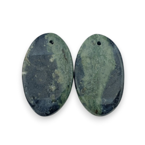 Jasper cambaba pair of cabochons with hole 24x14 mm no P970 Jasper cambaba pair of cabochons with hole 24x14 mm no P970