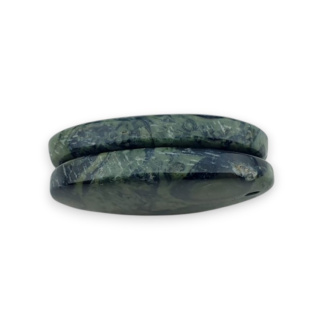 Jasper cambaba pair of cabochons with hole 24x15 mm no R10