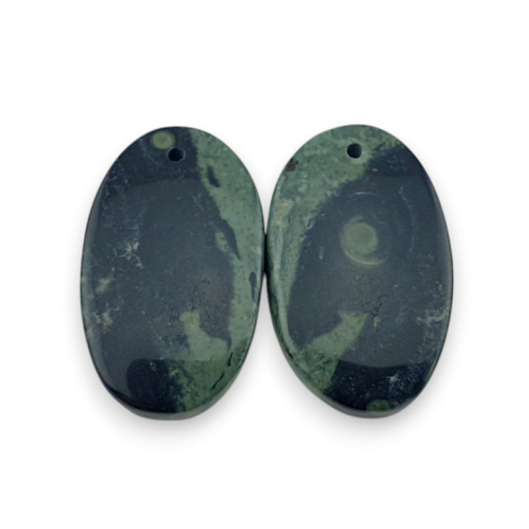 Jasper cambaba pair of cabochons with hole 24x15 mm no R3 Jasper cambaba pair of cabochons with hole 24x15 mm no R3