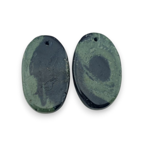 Jasper cambaba pair of cabochons with hole 24x15 mm no R3 Jasper cambaba pair of cabochons with hole 24x15 mm no R3