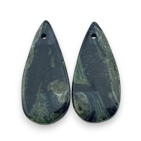 Jasper cambaba pair of cabochons with hole 25x11 mm no. P972 Jasper cambaba pair of cabochons with hole 25x11 mm no. P972