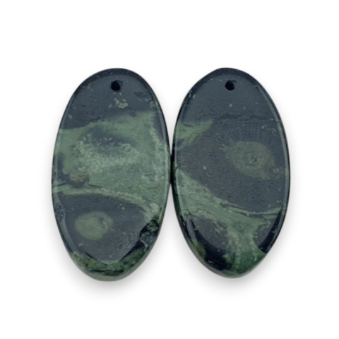 Jasper cambaba pair of cabochons with hole 25x13 mm no R1 Jasper cambaba pair of cabochons with hole 25x13 mm no R1