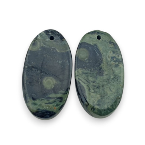 Jasper cambaba pair of cabochons with hole 25x14 mm no. P978 Jasper cambaba pair of cabochons with hole 25x14 mm no. P978