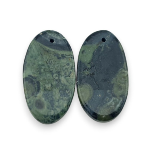 Jasper cambaba pair of cabochons with hole 25x14 mm no. P981 Jasper cambaba pair of cabochons with hole 25x14 mm no. P981