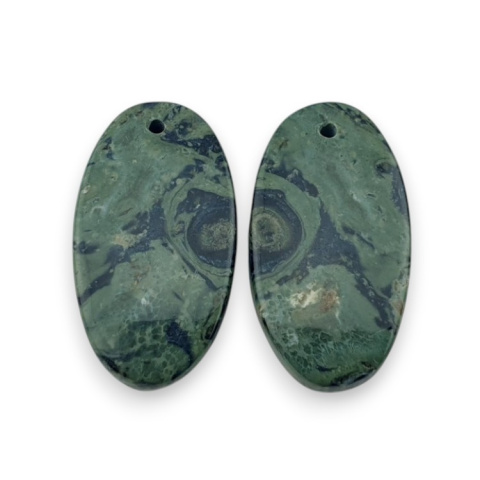 Jasper cambaba pair of cabochons with hole 25x14 mm no. P983 Jasper cambaba pair of cabochons with hole 25x14 mm no. P983