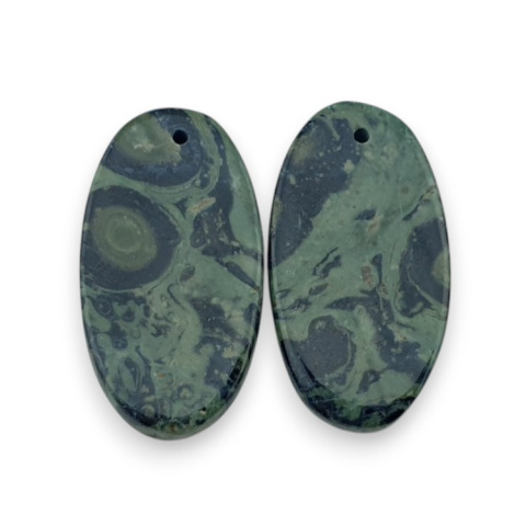Jasper cambaba pair of cabochons with hole 25x14 mm no. P983 Jasper cambaba pair of cabochons with hole 25x14 mm no. P983
