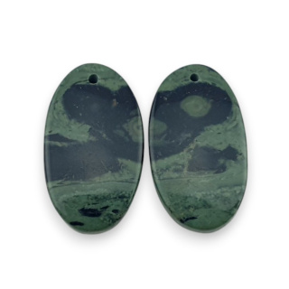 Jasper cambaba pair of cabochons with hole 25x14 mm no R8