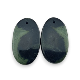 Jasper cambaba pair of cabochons with hole 25x15 mm no P968