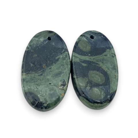 Jasper cambaba pair of cabochons with hole 25x15 mm no. P985 Jasper cambaba pair of cabochons with hole 25x15 mm no. P985