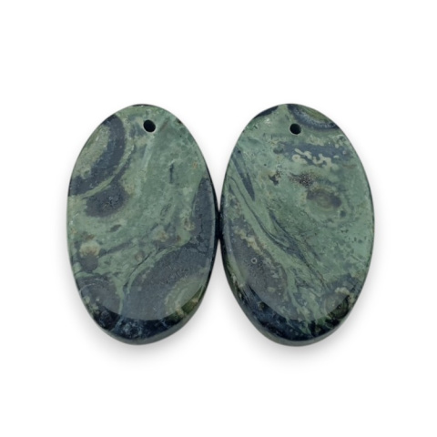 Jasper cambaba pair of cabochons with hole 25x15 mm no. P989 Jasper cambaba pair of cabochons with hole 25x15 mm no. P989