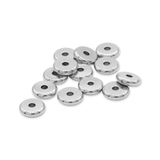 Stainless steel spacer 6x2 mm 10 pcs