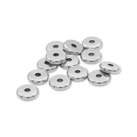 Stainless steel spacer 6x2 mm 10 pcs Stainless steel spacer 6x2 mm 10 pcs
