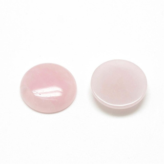 Pink quartz cabochon fi 10 mm 1 pc
