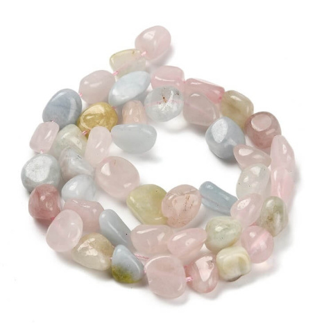 Morganite smooth nugget 7-13 mm strand Morganite smooth nugget 7-13 mm strand