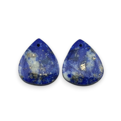 Lapis lazuli para kaboszonów z dziurką 18x15 mm nr R42 Lapis lazuli para kaboszonów z dziurką 18x15 mm nr R42