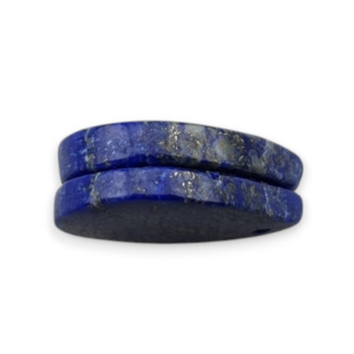 Lapis lazuli pair of cabochons with hole 19x14 mm no R19