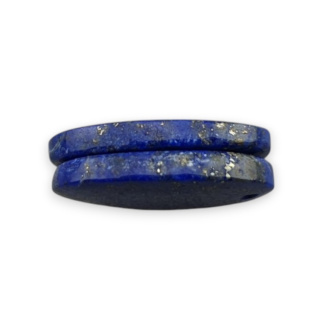 Lapis lazuli pair of cabochons with hole 20x12 mm no R37