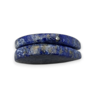 Lapis lazuli pair of cabochons with hole 20x16 mm no R12