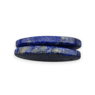 Lapis lazuli pair of cabochons with hole 21x12 mm no R25
