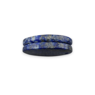 Lapis lazuli pair of cabochons with hole 21x13 mm no R13
