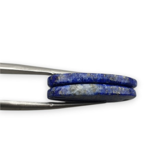 Lapis lazuli pair of cabochons with hole 22x13 mm no R29