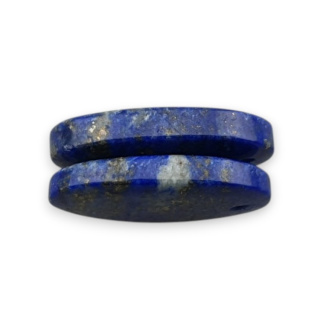 Lapis lazuli pair of cabochons with hole 22x13 mm no R40