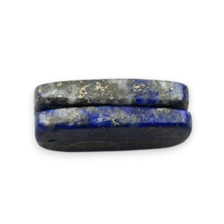 Lapis lazuli pair of cabochons with hole 23x13 mm no R26