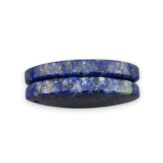 Lapis lazuli pair of cabochons with hole 24x15 mm no R33