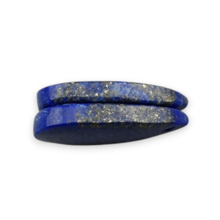 Lapis lazuli pair of cabochons with hole 25x13 mm no R38