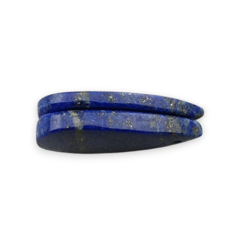Lapis lazuli pair of cabochons with hole 26x14 mm no. R11 Lapis lazuli pair of cabochons with hole 26x14 mm no. R11