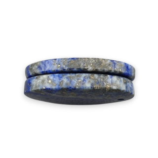 Lapis lazuli pair of cabochons with hole 26x16 mm no R16